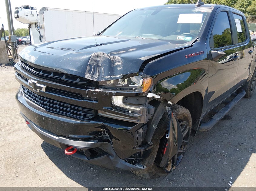 2021 Chevrolet Silverado VIN 1GCUYEEL7MZ407602 IAAI salvage auction — LEFT FRONT, Salvage Title, sold $9,600 on 2026-08-01 (photo 6)