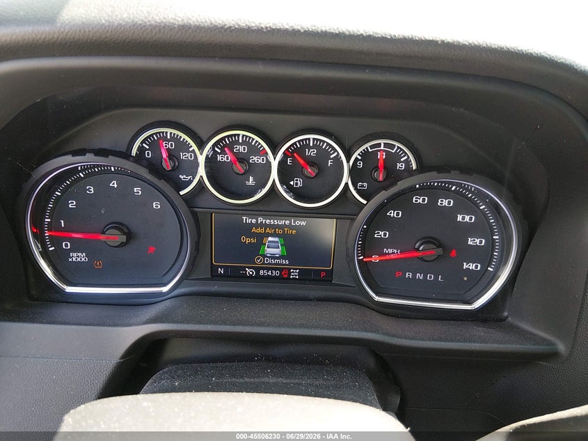 2021 Chevrolet Silverado VIN 1GCUYEEL7MZ407602 IAAI salvage auction — LEFT FRONT, Salvage Title, sold $9,600 on 2026-08-01 (photo 7)