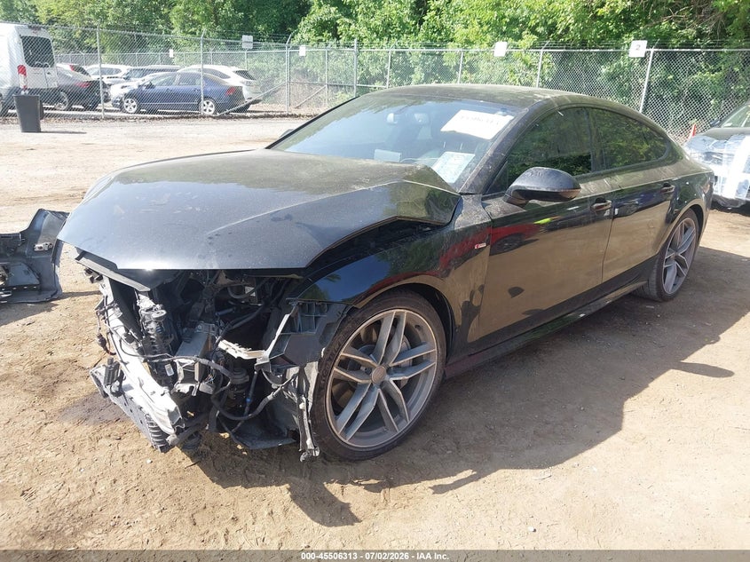 2017 Audi A7 VIN WAU32AFC2HN133711 IAAI salvage auction — FRONT END, Salvage Title, sold $125 on 2026-07-28 (photo 2)