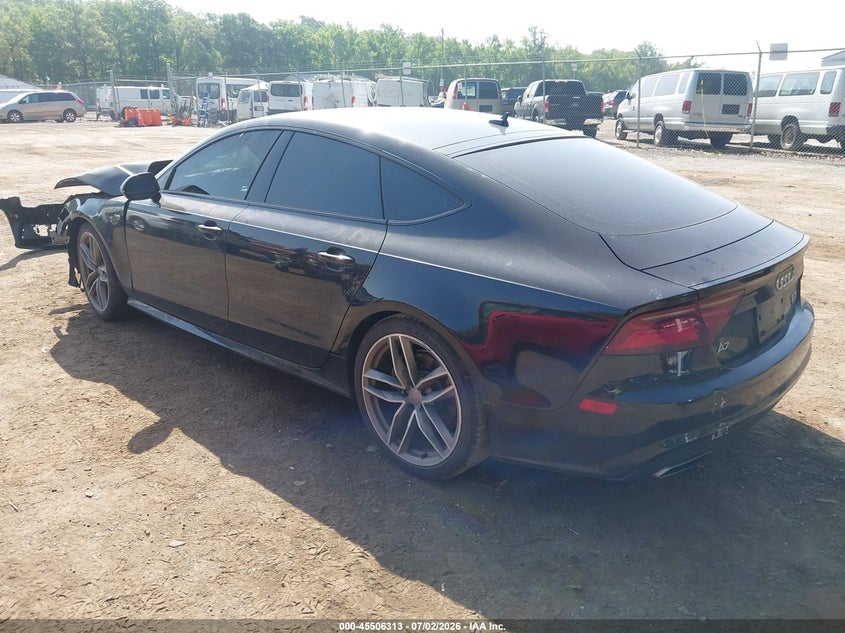2017 Audi A7 VIN WAU32AFC2HN133711 IAAI salvage auction — FRONT END, Salvage Title, sold $125 on 2026-07-28 (photo 3)