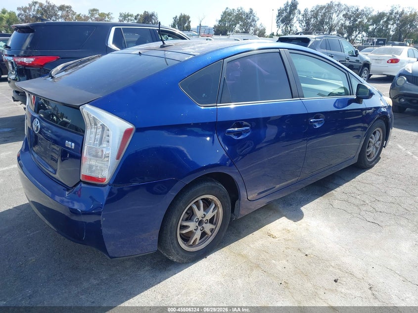 2011 Toyota Prius VIN JTDKN3DU7B0286666 IAAI salvage auction — NORMAL WEAR, Clear - Dealer Only (California), sold $550 on 2026-07-09 (photo 4)
