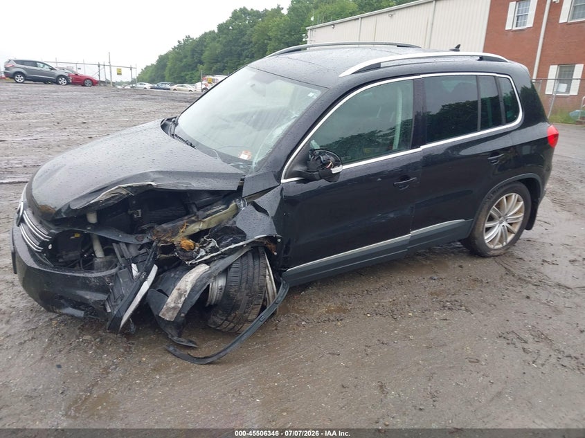 2014 Volkswagen Tiguan VIN WVGBV3AX3EW611664 IAAI salvage auction — ALL OVER, Clear (Massachusetts), sold $400 on 2026-07-14 (photo 2)