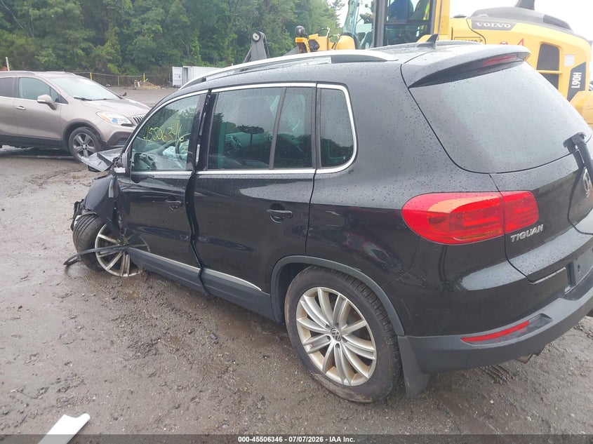 2014 Volkswagen Tiguan VIN WVGBV3AX3EW611664 IAAI salvage auction — ALL OVER, Clear (Massachusetts), sold $400 on 2026-07-14 (photo 3)