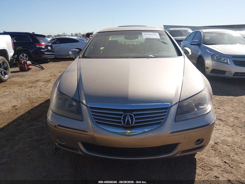 2005 Acura Rl VIN JH4KB16525C007788 IAAI salvage auction — NORMAL WEAR, Clear-Dealer Only (Arizona), sold $325 on 2026-07-28 (photo 6)