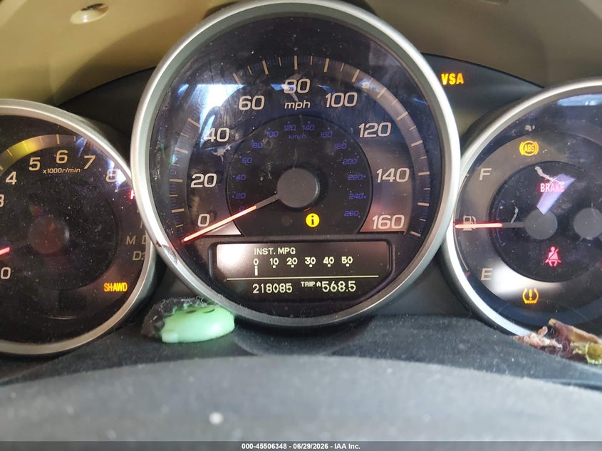 2005 Acura Rl VIN JH4KB16525C007788 IAAI salvage auction — NORMAL WEAR, Clear-Dealer Only (Arizona), sold $325 on 2026-07-28 (photo 7)