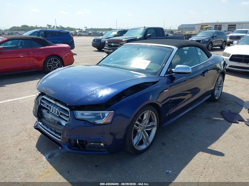 2013 Audi S5 VIN WAUVGAFH0DN005967 IAAI salvage auction — FRONT END, Wait Title, sold $2,950 on 2026-09-22 (photo 2)
