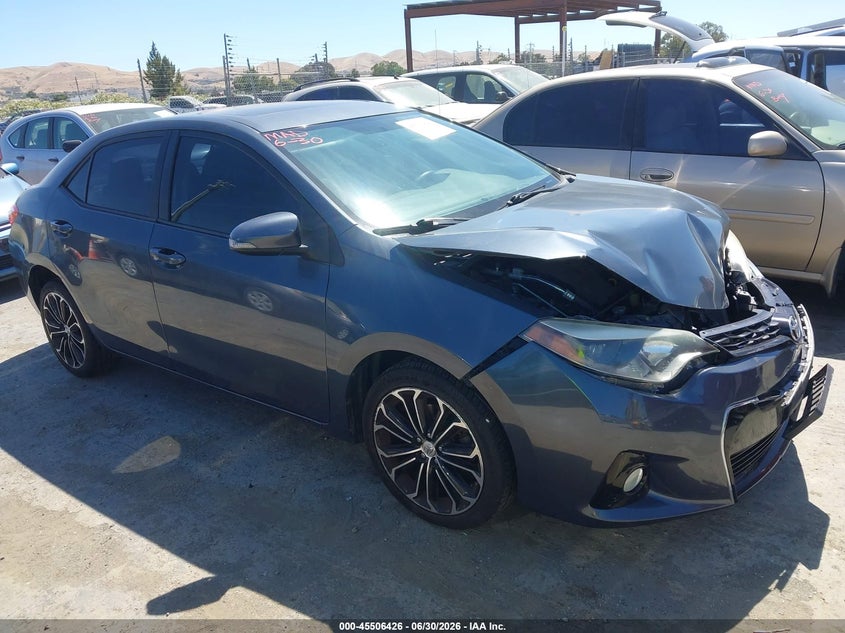 2016 Toyota Corolla VIN 5YFBURHEXGP419409 IAAI salvage auction — FRONT END, Salvage (California), sold $2,600 on 2026-07-10 (photo 1)
