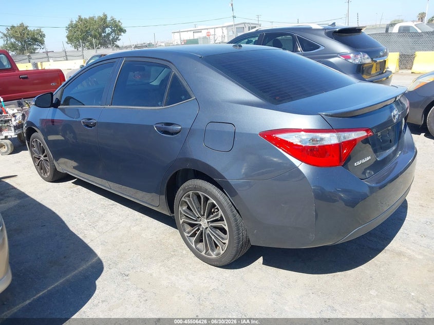 2016 Toyota Corolla VIN 5YFBURHEXGP419409 IAAI salvage auction — FRONT END, Salvage (California), sold $2,600 on 2026-07-10 (photo 3)