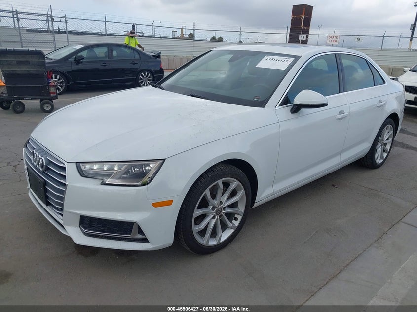 2019 Audi A4 VIN WAUGMAF41KN008193 IAAI salvage auction — REAR END, Salvage Title, sold $10,525 on 2026-09-02 (photo 2)
