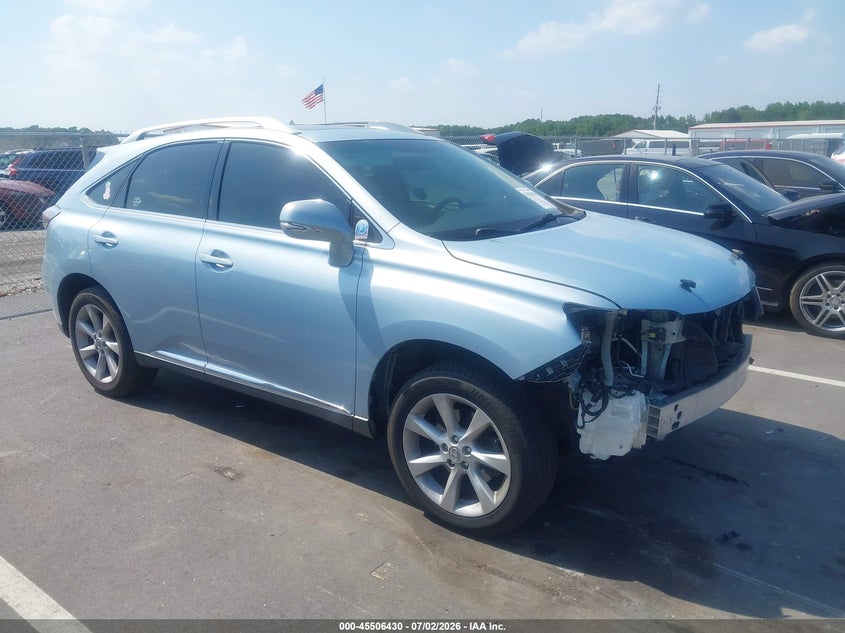 2010 Lexus Rx 350 VIN JTJZK1BAXA2401734 IAAI salvage auction — FRONT END, Salvage (North Carolina), sold $3,550 on 2026-07-17 (photo 1)