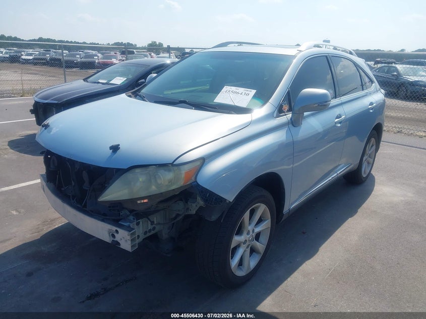 2010 Lexus Rx 350 VIN JTJZK1BAXA2401734 IAAI salvage auction — FRONT END, Salvage (North Carolina), sold $3,550 on 2026-07-17 (photo 2)