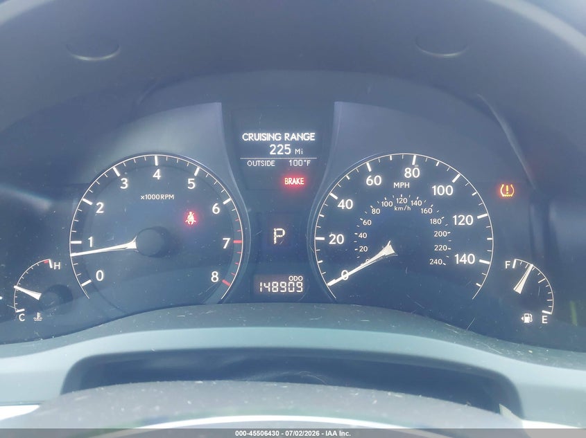 2010 Lexus Rx 350 VIN JTJZK1BAXA2401734 IAAI salvage auction — FRONT END, Salvage (North Carolina), sold $3,550 on 2026-07-17 (photo 7)