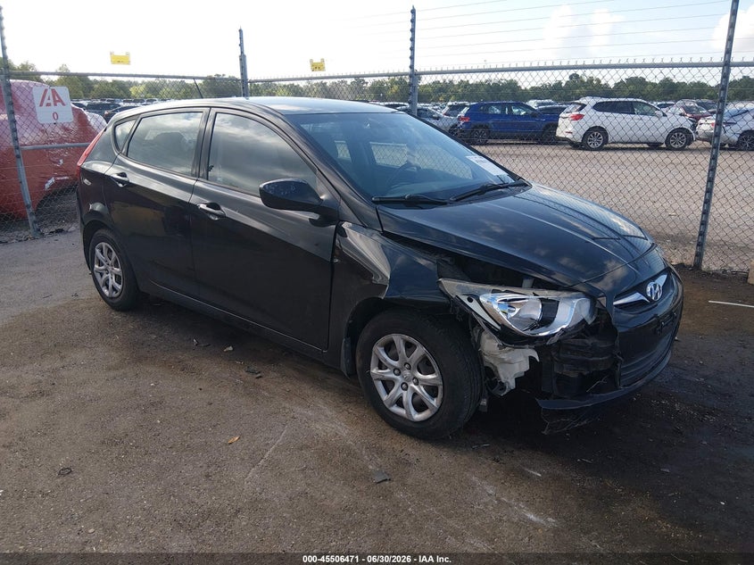 2012 Hyundai Accent VIN KMHCT5AE2CU033831 IAAI salvage auction — FRONT & REAR, Salvage (Louisiana), sold $350 on 2026-07-27 (photo 1)