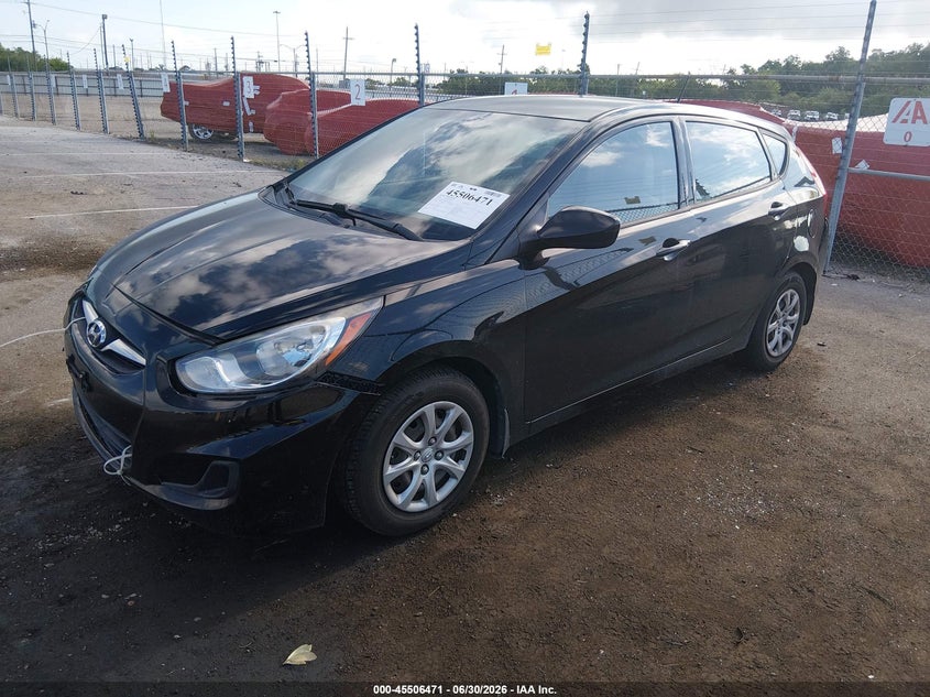 2012 Hyundai Accent VIN KMHCT5AE2CU033831 IAAI salvage auction — FRONT & REAR, Salvage (Louisiana), sold $350 on 2026-07-27 (photo 2)