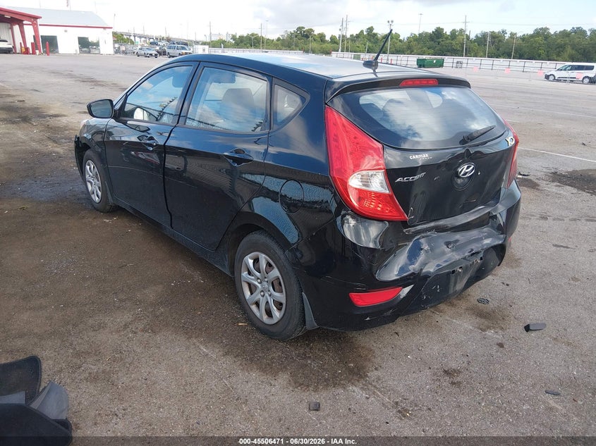 2012 Hyundai Accent VIN KMHCT5AE2CU033831 IAAI salvage auction — FRONT & REAR, Salvage (Louisiana), sold $350 on 2026-07-27 (photo 3)