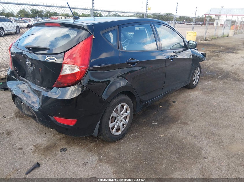 2012 Hyundai Accent VIN KMHCT5AE2CU033831 IAAI salvage auction — FRONT & REAR, Salvage (Louisiana), sold $350 on 2026-07-27 (photo 4)