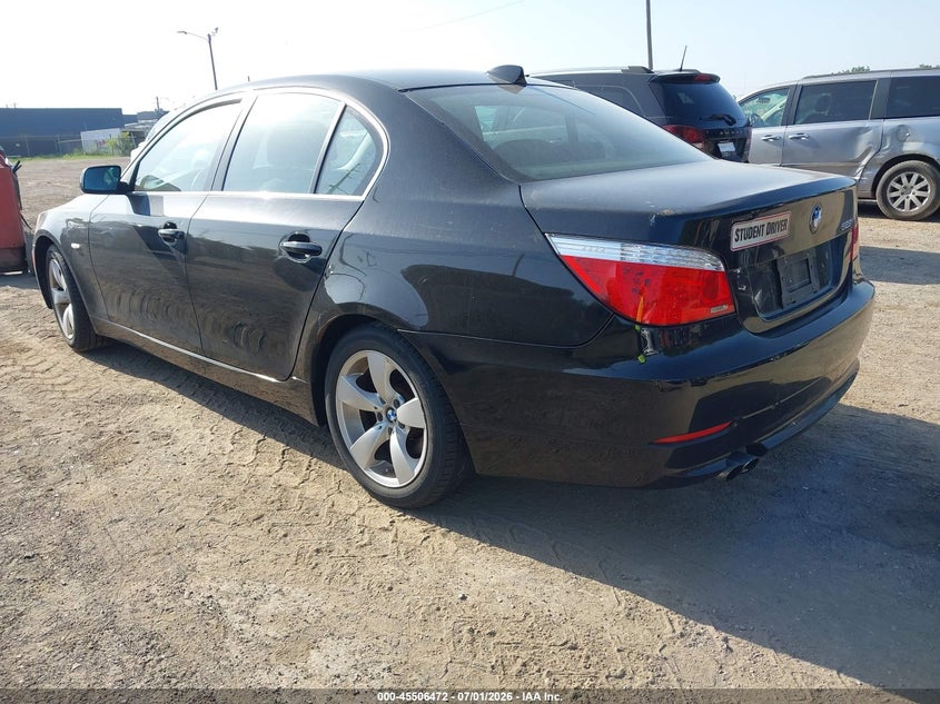 2008 BMW 5 series VIN WBANU53568CT17299 IAAI salvage auction — FRONT & REAR, Clear (Michigan), sold $425 on 2026-07-23 (photo 3)