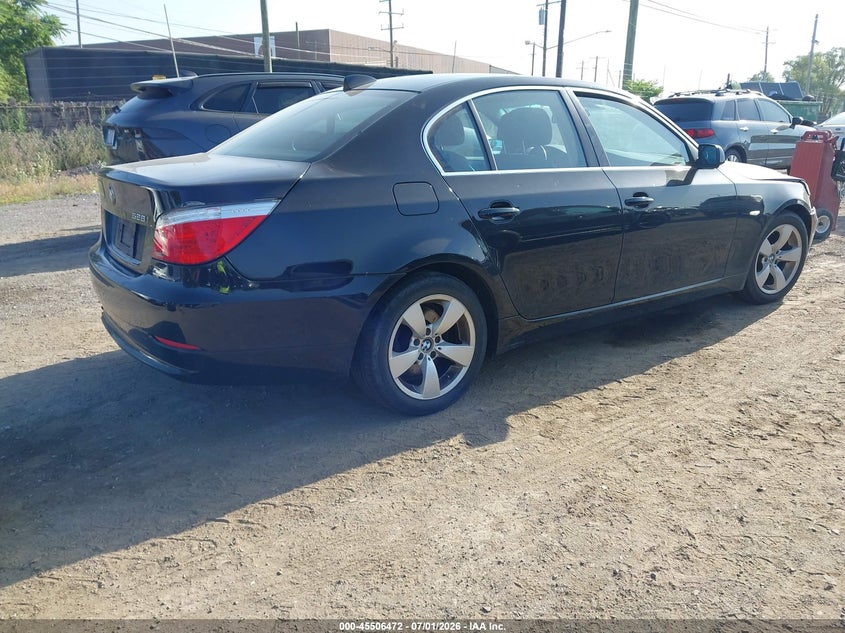 2008 BMW 5 series VIN WBANU53568CT17299 IAAI salvage auction — FRONT & REAR, Clear (Michigan), sold $425 on 2026-07-23 (photo 4)