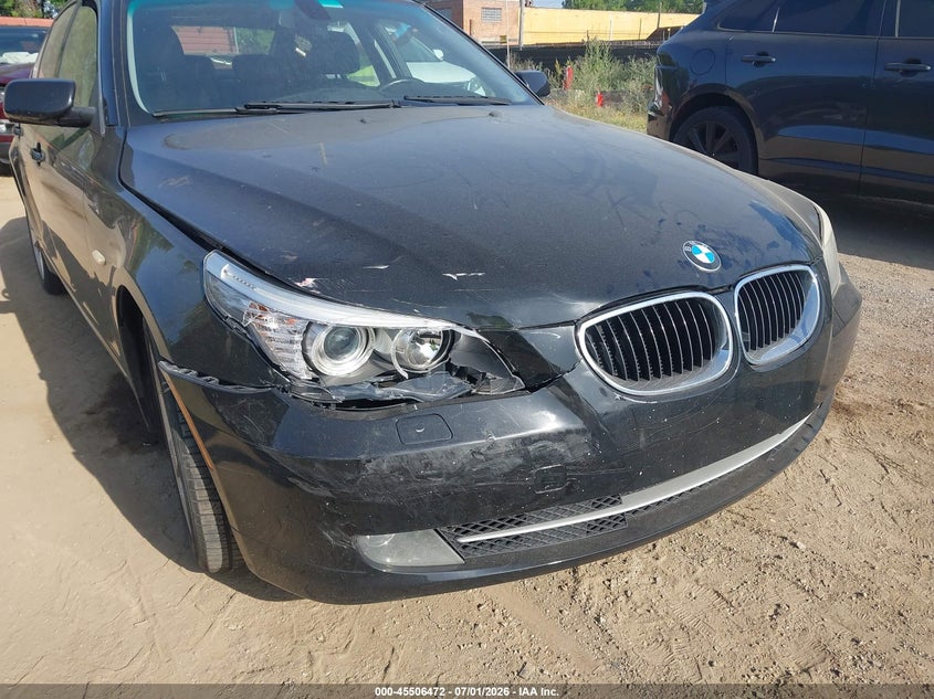 2008 BMW 5 series VIN WBANU53568CT17299 IAAI salvage auction — FRONT & REAR, Clear (Michigan), sold $425 on 2026-07-23 (photo 6)