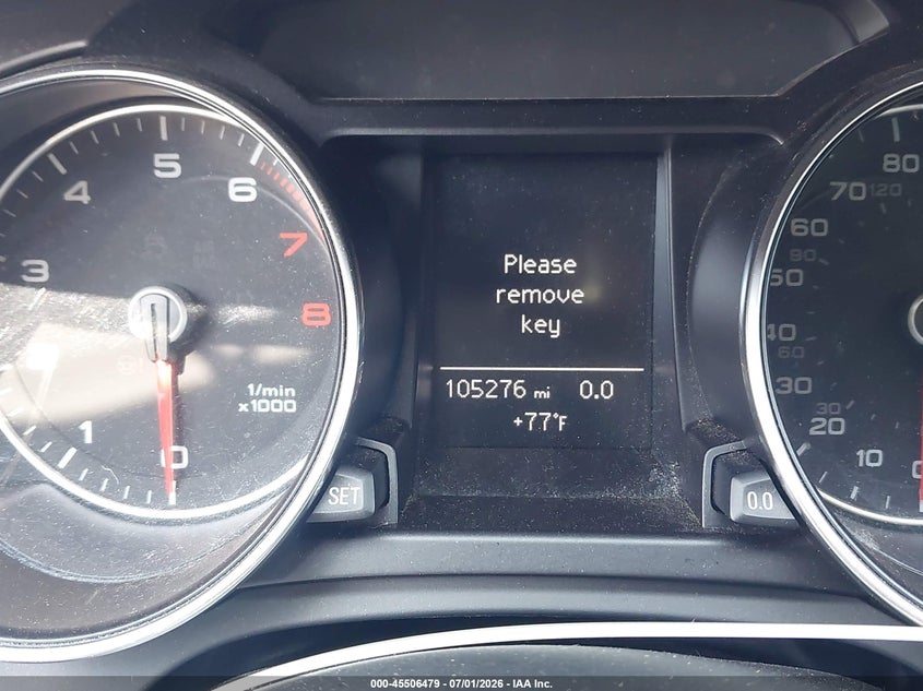 2013 Audi A5 VIN WAUCFAFR9DA007307 IAAI salvage auction — NORMAL WEAR, Clear (New York), sold $1,000 on 2026-07-07 (photo 7)
