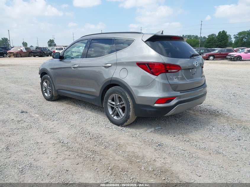 2017 Hyundai Santa fe VIN 5XYZU3LB9HG407945 IAAI salvage auction — FRONT END, Salvage Title, sold $2,300 on 2026-08-01 (photo 3)