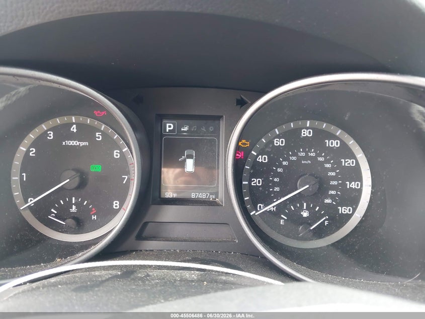 2017 Hyundai Santa fe VIN 5XYZU3LB9HG407945 IAAI salvage auction — FRONT END, Salvage Title, sold $2,300 on 2026-08-01 (photo 7)