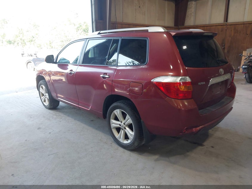 2008 Toyota Highlander VIN JTEES42A482090536 IAAI salvage auction — NORMAL WEAR, Clear (New York), sold $2,600 on 2026-07-08 (photo 3)