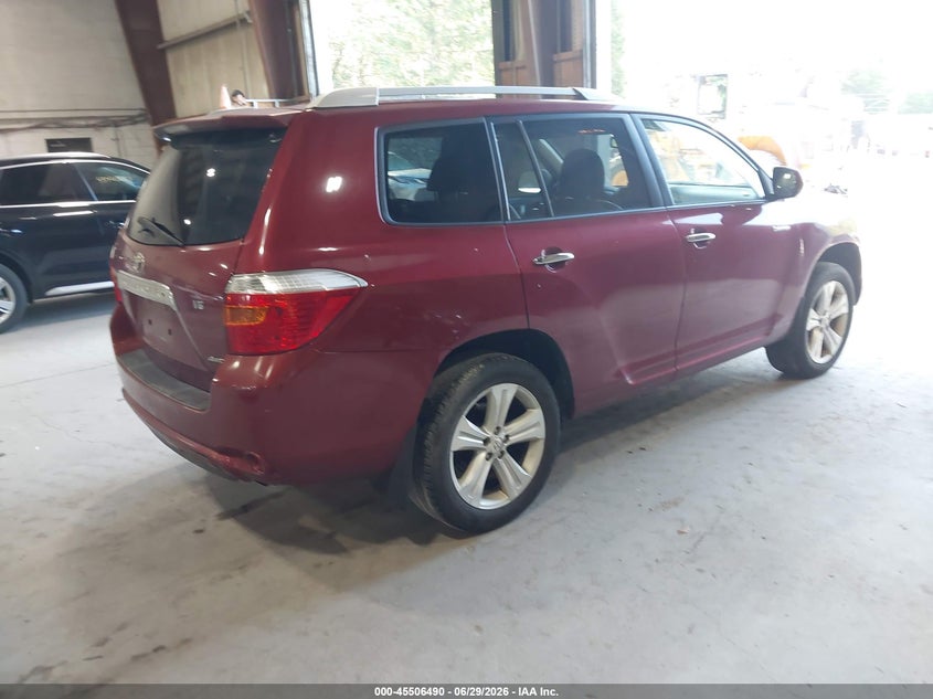 2008 Toyota Highlander VIN JTEES42A482090536 IAAI salvage auction — NORMAL WEAR, Clear (New York), sold $2,600 on 2026-07-08 (photo 4)