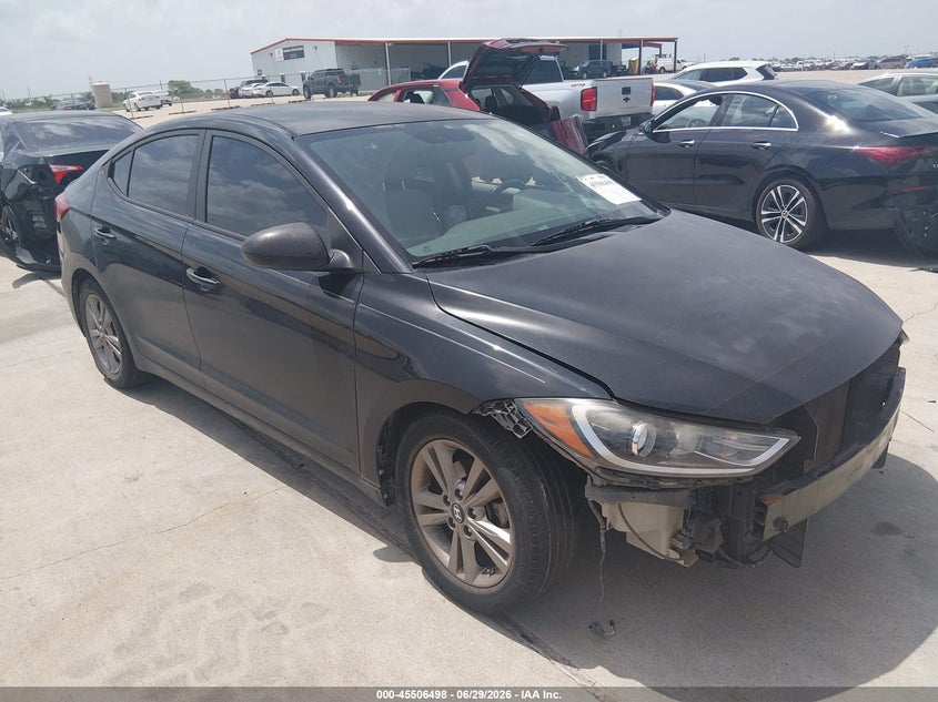 2017 Hyundai Elantra VIN KMHD84LF8HU206281 IAAI salvage auction — SIDE, Salvage (Texas), sold $1,475 on 2026-07-24 (photo 1)