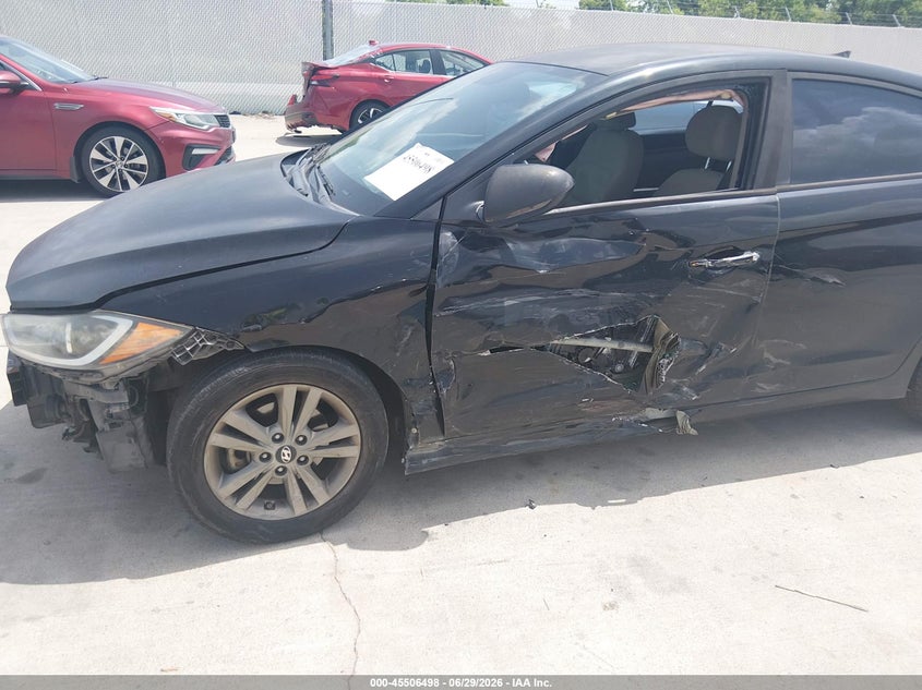 2017 Hyundai Elantra VIN KMHD84LF8HU206281 IAAI salvage auction — SIDE, Salvage (Texas), sold $1,475 on 2026-07-24 (photo 6)