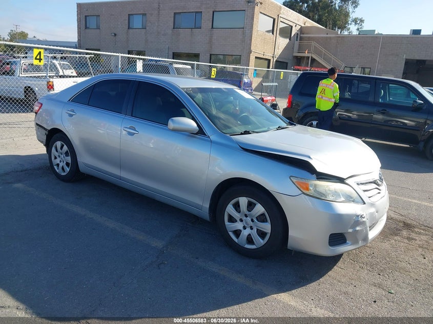 2011 Toyota Camry VIN JTNBF3EK8B3005947 IAAI salvage auction — FRONT & REAR, Salvage (California), sold $1,650 on 2026-07-27 (photo 1)