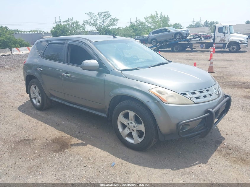 2005 Nissan Murano VIN JN8AZ08W85W441841 IAAI salvage auction — FRONT END, Clear (New York), sold $800 on 2026-07-28 (photo 1)