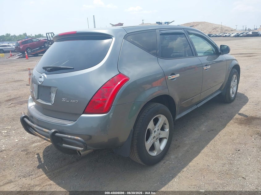 2005 Nissan Murano VIN JN8AZ08W85W441841 IAAI salvage auction — FRONT END, Clear (New York), sold $800 on 2026-07-28 (photo 4)