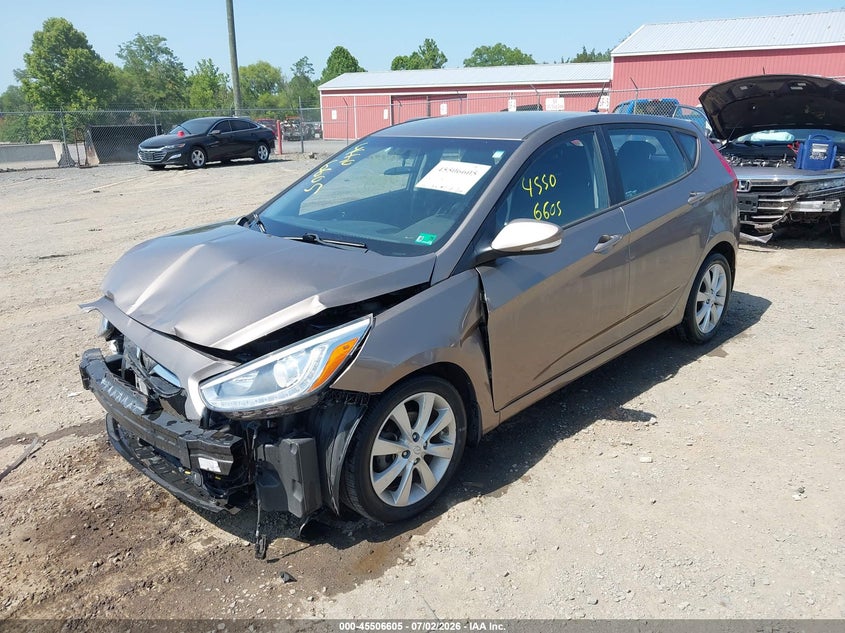 2014 Hyundai Accent VIN KMHCU5AE4EU182838 IAAI salvage auction — FRONT END, Clear (Virginia), sold $375 on 2026-07-28 (photo 2)