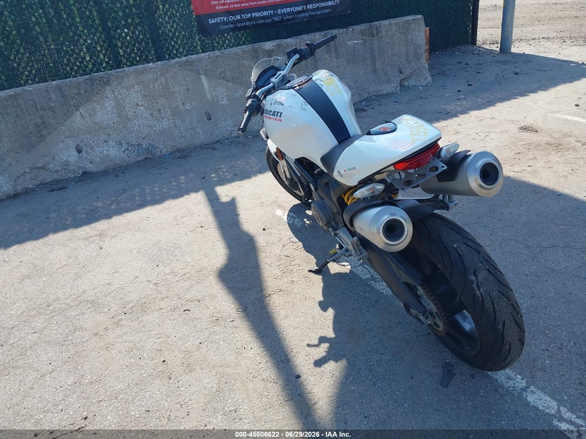 2012 Ducati Monster VIN ZDM1RADN1CB056807 IAAI salvage auction — UNKNOWN, Mv-907A (New York), sold $750 on 2026-07-07 (photo 3)