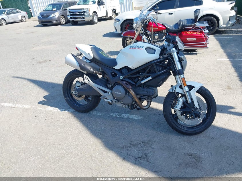 2012 Ducati Monster VIN ZDM1RADN1CB056807 IAAI salvage auction — UNKNOWN, Mv-907A (New York), sold $750 on 2026-07-07 (photo 8)