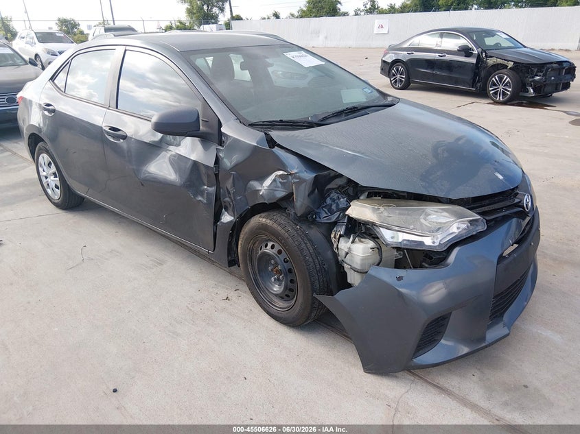 2015 Toyota Corolla VIN 5YFBURHEXFP237207 IAAI salvage auction — FRONT END, Salvage (Texas), sold $2,450 on 2026-07-10 (photo 1)