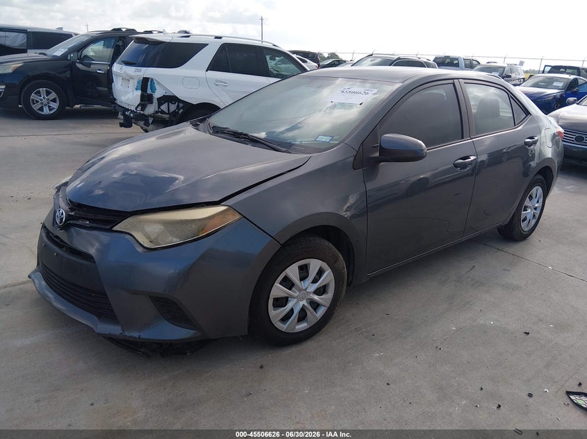 2015 Toyota Corolla VIN 5YFBURHEXFP237207 IAAI salvage auction — FRONT END, Salvage (Texas), sold $2,450 on 2026-07-10 (photo 2)