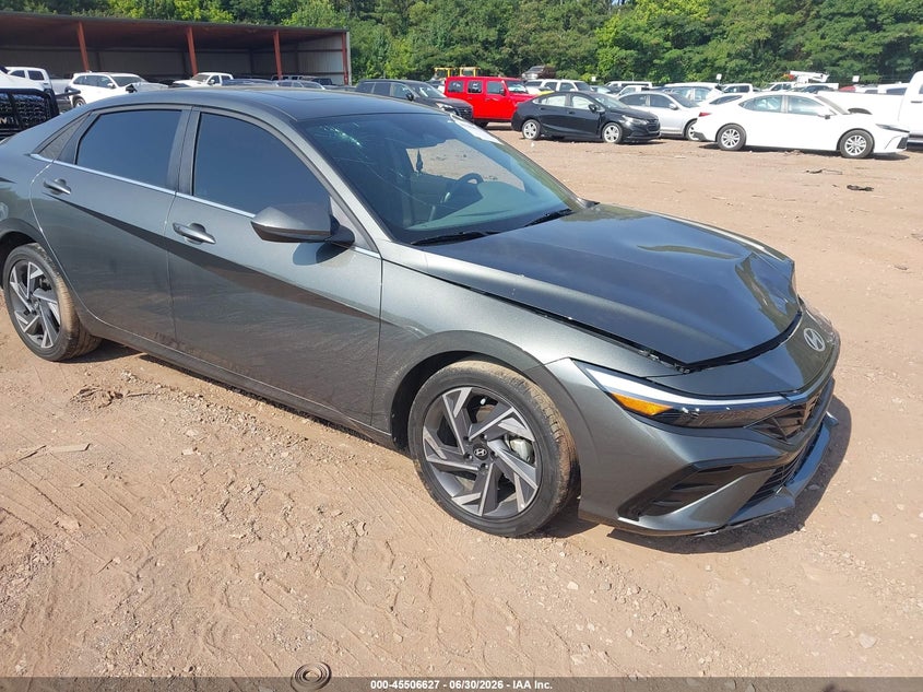 2025 Hyundai Elantra VIN KMHLS4DG1SU937436 IAAI salvage auction — FRONT END, Salvage (Alabama), sold $5,700 on 2026-08-01 (photo 1)