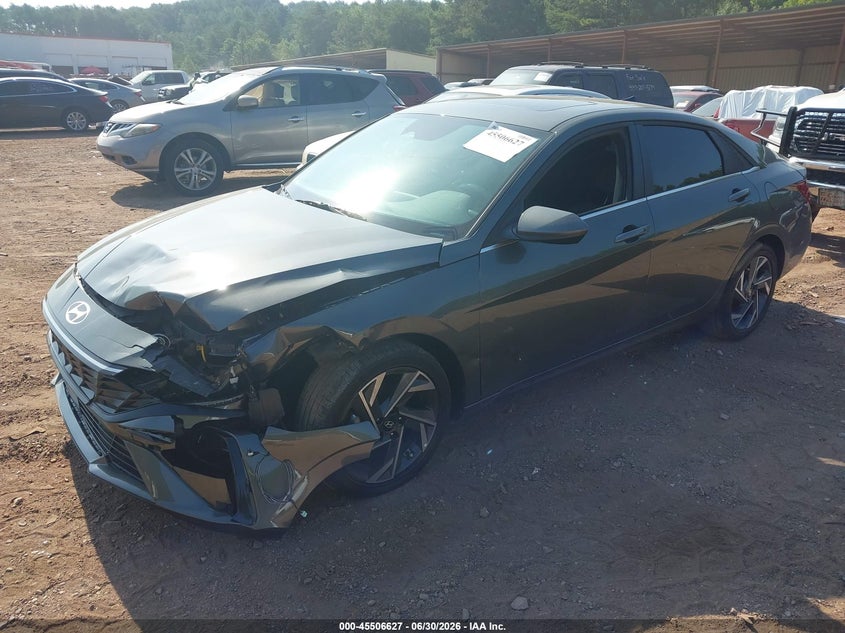 2025 Hyundai Elantra VIN KMHLS4DG1SU937436 IAAI salvage auction — FRONT END, Salvage (Alabama), sold $5,700 on 2026-08-01 (photo 2)
