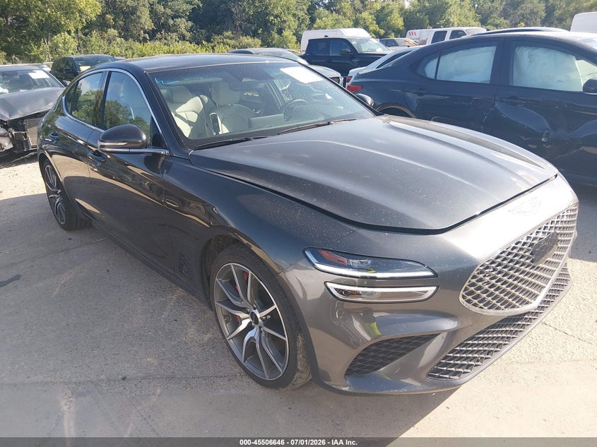 2025 Genesis G70 VIN KMTG34SC9SU155731 IAAI salvage auction — SIDE, Enterprise Vehicles Clear Only (Florida), sold $17,100 on 2026-07-06 (photo 1)