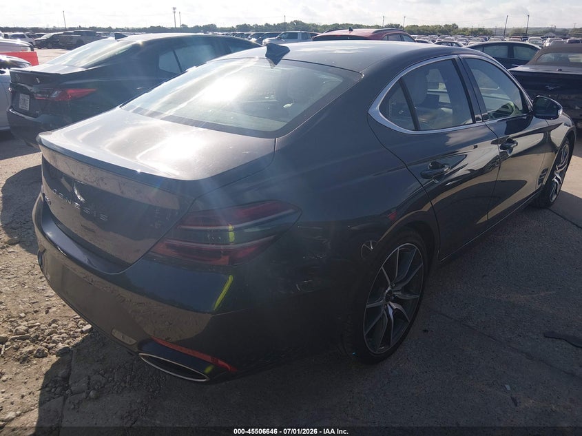 2025 Genesis G70 VIN KMTG34SC9SU155731 IAAI salvage auction — SIDE, Enterprise Vehicles Clear Only (Florida), sold $17,100 on 2026-07-06 (photo 4)