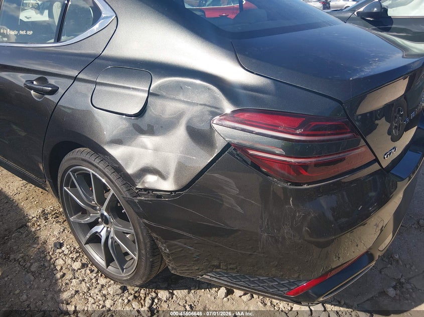 2025 Genesis G70 VIN KMTG34SC9SU155731 IAAI salvage auction — SIDE, Enterprise Vehicles Clear Only (Florida), sold $17,100 on 2026-07-06 (photo 6)