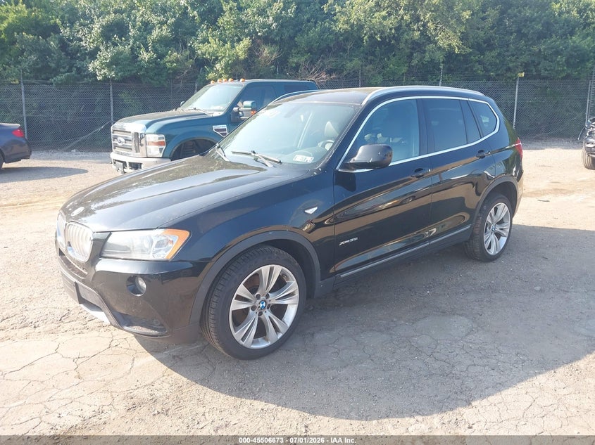 2013 BMW X3 VIN 5UXWX7C53DL980218 IAAI salvage auction — NORMAL WEAR, Clear (Pennsylvania), sold $550 on 2026-07-31 (photo 2)