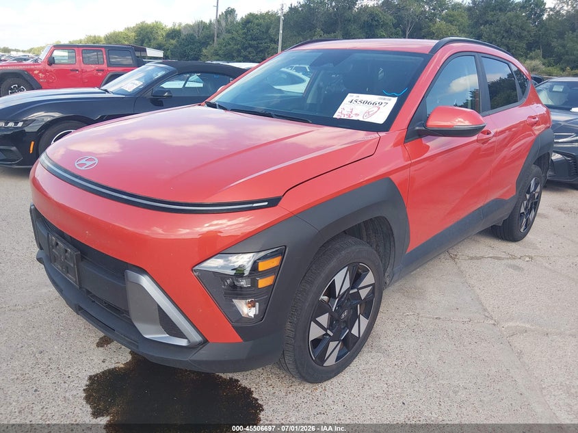 2025 Hyundai Kona VIN KM8HBCAB8SU231380 IAAI salvage auction — HAIL, Enterprise Vehicles Clear Only (California), sold $16,225 on 2026-07-06 (photo 2)