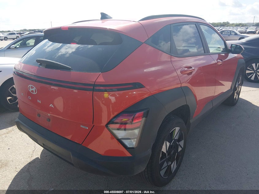 2025 Hyundai Kona VIN KM8HBCAB8SU231380 IAAI salvage auction — HAIL, Enterprise Vehicles Clear Only (California), sold $16,225 on 2026-07-06 (photo 4)