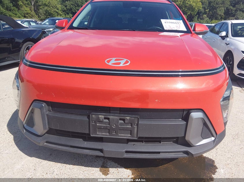 2025 Hyundai Kona VIN KM8HBCAB8SU231380 IAAI salvage auction — HAIL, Enterprise Vehicles Clear Only (California), sold $16,225 on 2026-07-06 (photo 6)
