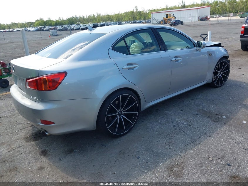 2009 Lexus Is 250 VIN JTHBK262292090498 IAAI salvage auction — FRONT END, Rebuildable (Florida), sold $250 on 2026-07-27 (photo 4)