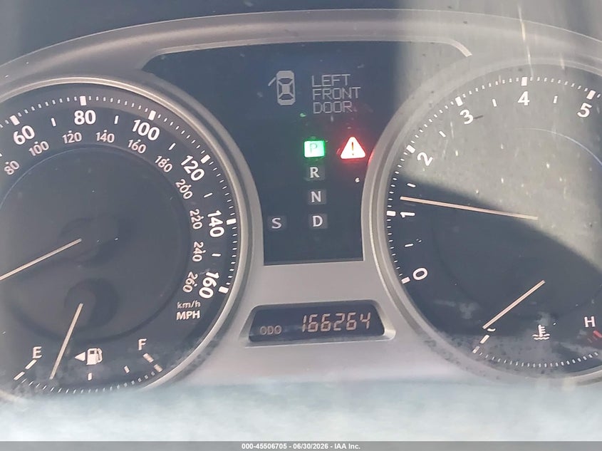 2009 Lexus Is 250 VIN JTHBK262292090498 IAAI salvage auction — FRONT END, Rebuildable (Florida), sold $250 on 2026-07-27 (photo 7)