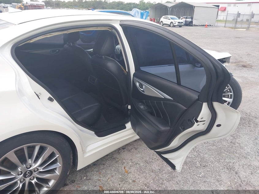 2019 Infiniti Q50 VIN JN1EV7AP3KM543689 IAAI salvage auction — FRONT END, Salvage Title, sold $3,200 on 2026-09-27 (photo 8)